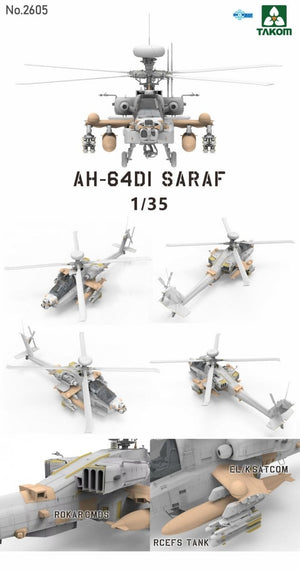 Takom 2605 AH-64DI Saraf Attack Helicopter 1/35 – Bild 2