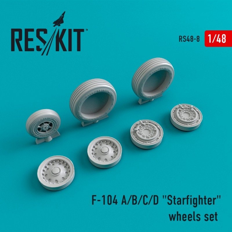 RESKIT RS48-0008 F-104 (A/B/C/D) "Starfighter" wheels set 1/48