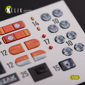 KELIK K35022 Kozak-001 Ukrainian MRAP 3D decals for ICM kit 1/35 – obrázek 7