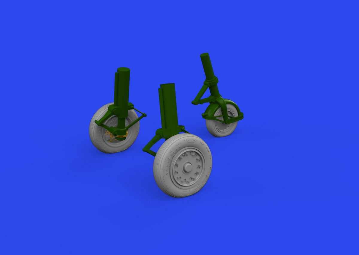 Eduard 648934 J-35 Draken wheels Type 1 HASEGAWA 1/48
