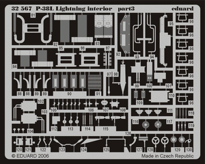 Eduard 32567 P-38L interior TRUMPETER 02227 1/32 – image 2