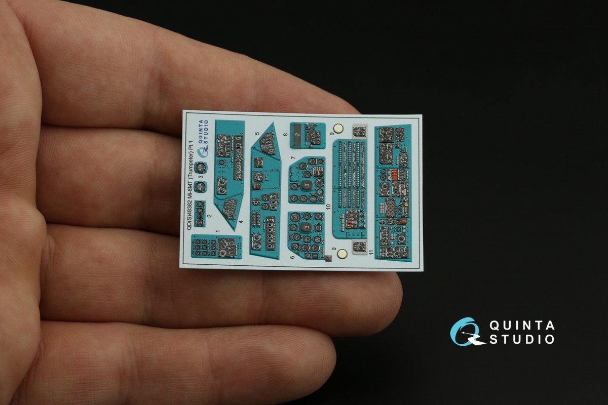 Quinta Studio QDS-48382 Mi-8MT 3D-Printed &amp;amp; coloured Interior on decal paper (Trumpeter) (Small version) 1/48 – zdjęcie 4