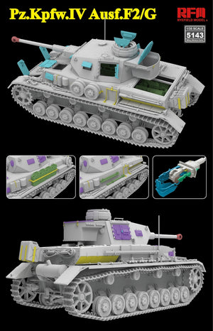 Rye Field Model 5143 Pz.Kpfw.IV Ausf.F2/G w/Engine &amp;amp; workable tracks 1/35 – image 2