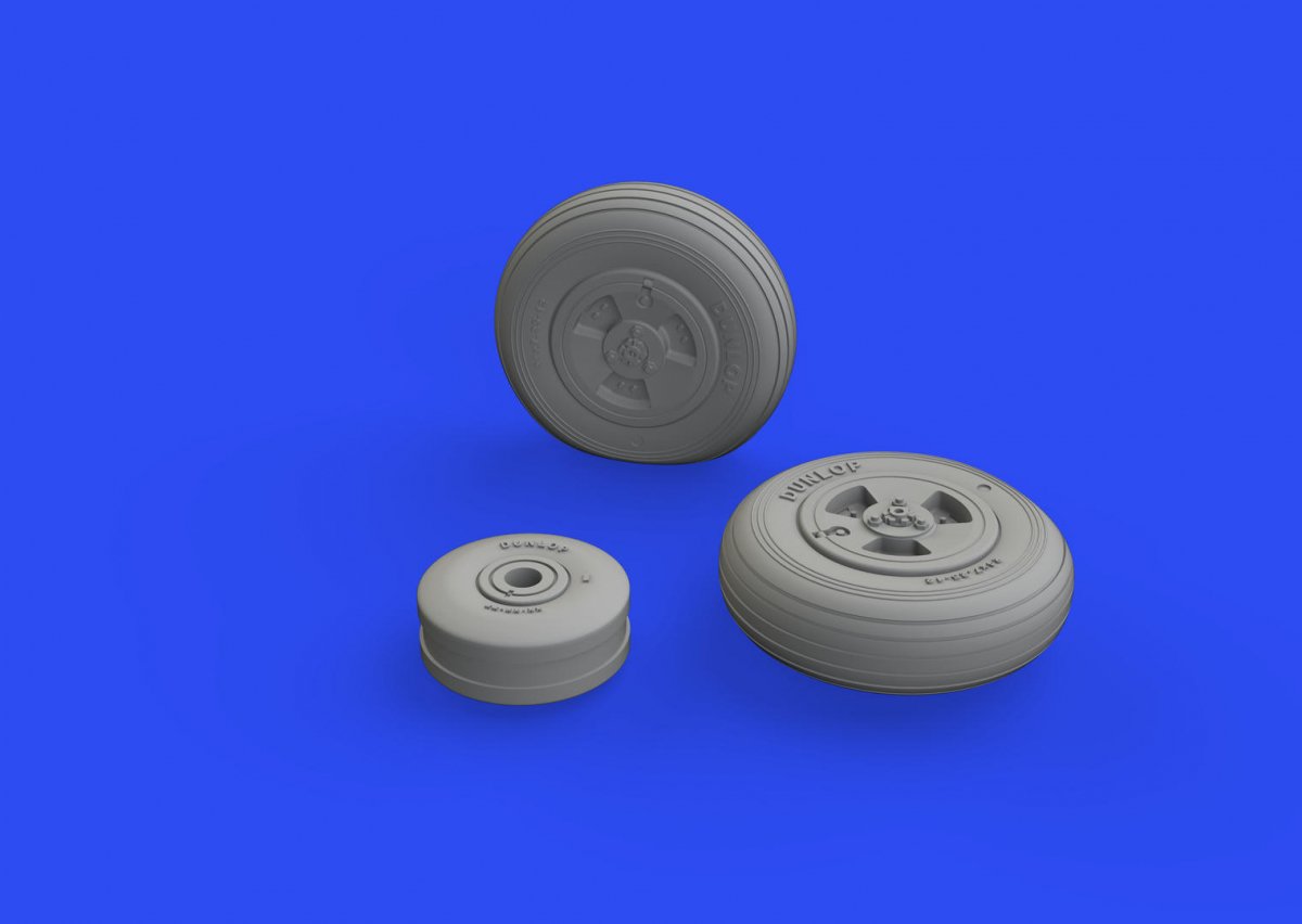 Eduard 648741 Vampire F.3 wheels AIRFIX 1/48 – image 3
