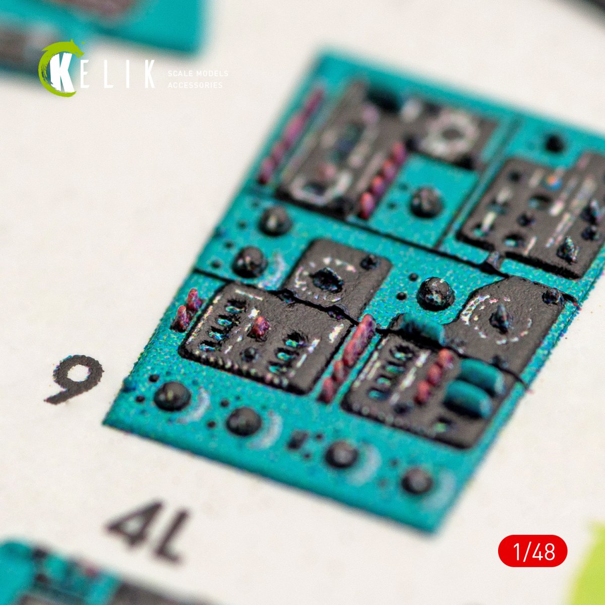KELIK K48023 MI-24V INTERIOR 3D DECALS FOR ZVEZDA KIT 1/48 – imagen 4