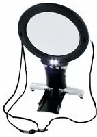 Lightcraft LC1850 Dual Purpose Neck &amp;amp; Desk Magnifier with 4-lens LED, 2x and 6x magnification