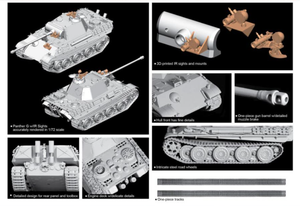 Dragon 7697 Panther G Steel Wheel w/IR Sights 1/72 – obrázek 2