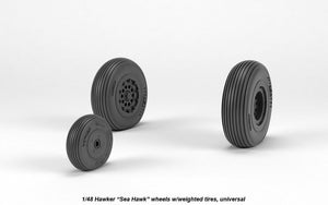 Armory Models AW48415 Hawker Sea Hawk wheels w/ weighted tires 1/48 – image 4