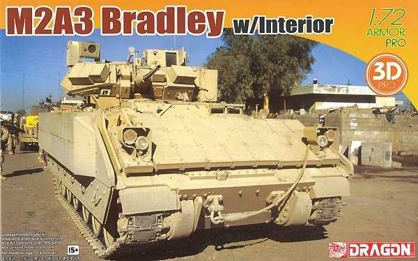 Dragon 7610 M2A3 Bradley w/Interior w/3D Printed Parts 1/72