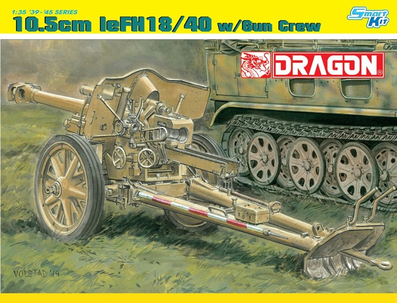 Dragon 6795 10,5 cm leFH 18/40 avec équipe de canonniers (1/35)