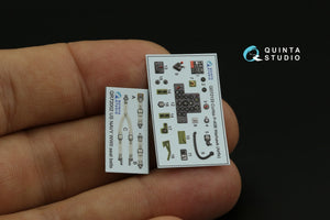 Quinta Studio QD72133 P-40B 3D-Printed colored Interior on decal paper (Airfix) 1/72 – immagine 12