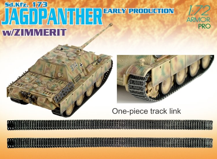 Dragon 7241 Sd.Kfz. 173 JAGDPANT. E.PROD.w/ZIMMERIT 1/72 – image 7
