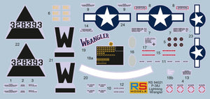 RS Models 94031 Lockheed P-38 J-15 - LO Wrangler (D-Day Edition) 1/72 – obrázek 3