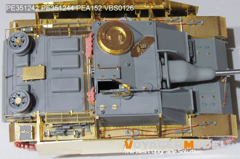 Voyager modèle PE351244 garde-boue allemand StuG III Ausf.G de la seconde guerre mondiale pour BORDER BT-020 1/35 – image 2