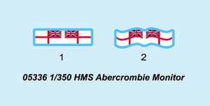 Trumpeter 05336 HMS Abercrombie Monitor 1/350 – imagen 4