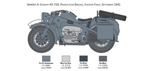 Italeri 7406 ZUNDAPP KS 750 with Sidecar 1/9 – image 5
