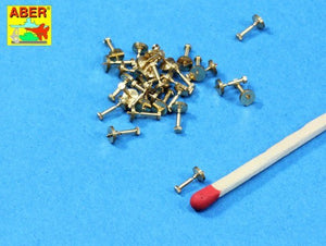Aber 16103 Turned imitation of Hexagonal bolts 1.55mm x 30pcs. (1/16) – image 2