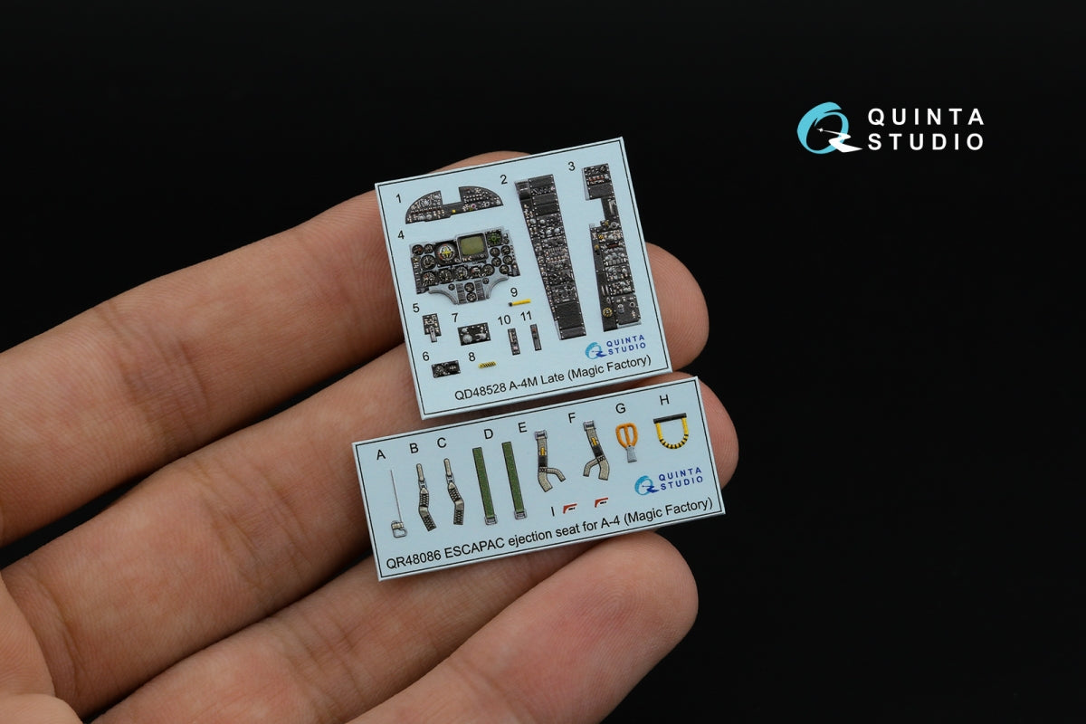 Quinta Studio QD48528 A-4M late 3D-Printed &amp;amp; colored Interior on decal paper (Magic Factory) 1/48 – immagine 4