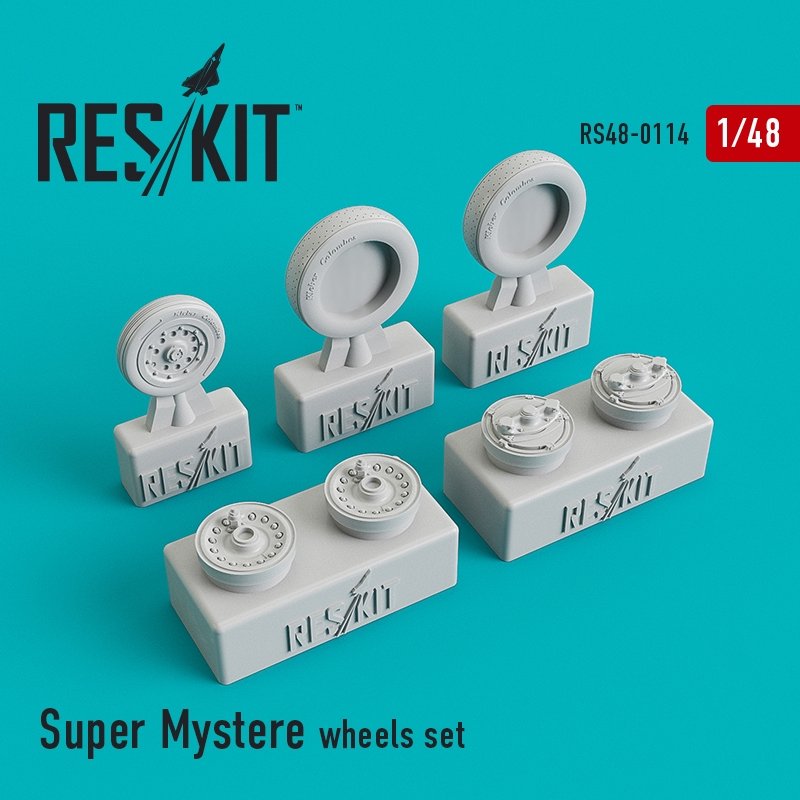 RESKIT RS48-0114 Jeu de roues Super Mystère 1/48