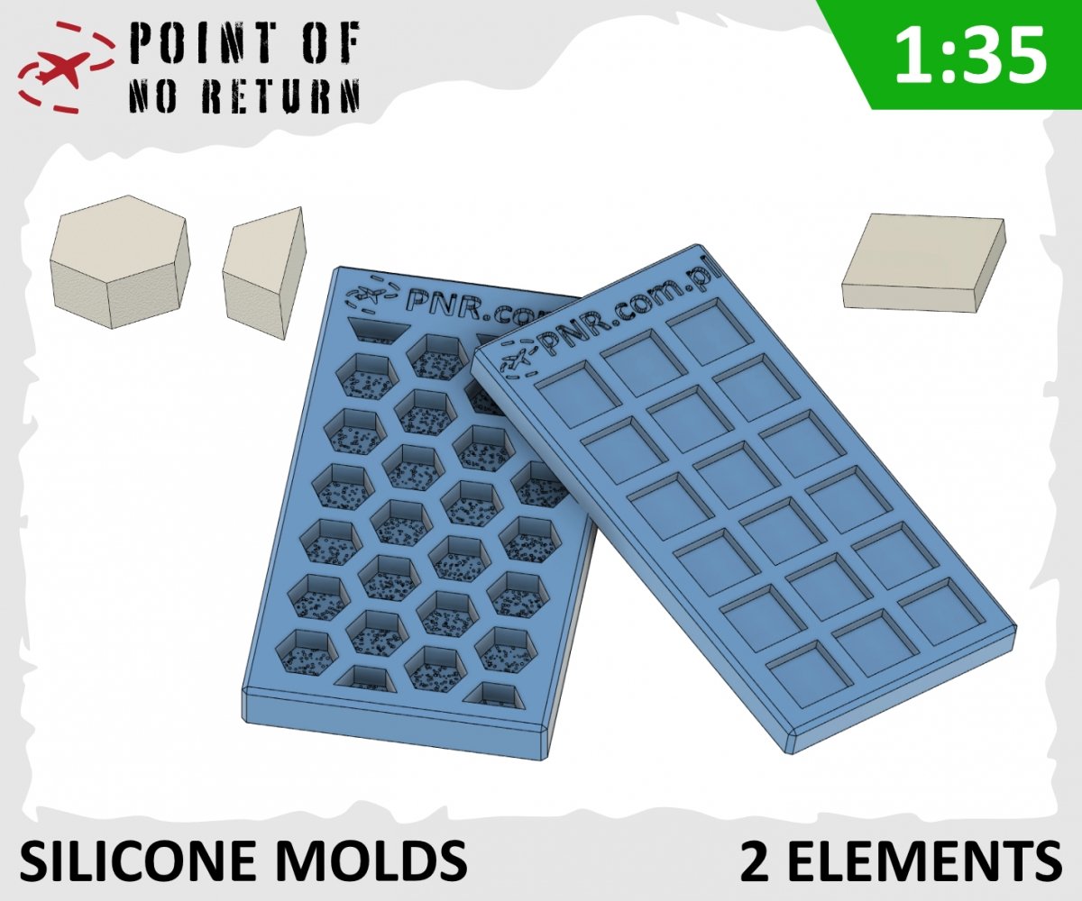 Point of no Return 3522029 Silicone Molds. Trylinka and Paving Slab 1/35
