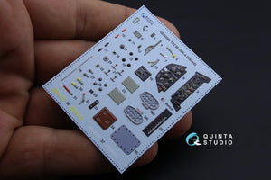 Quinta Studio QD32049 Bf 109E-4 3D-Printed &amp;amp; colored Interior on decal paper (for Eduard kit) 1/32 – Bild 4