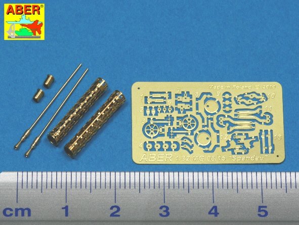 Aber A32040 Set of two barrels for German 7.9 mm lMG 08/15 Spandau WWI aircraft machine gun (1/32) – Bild 2