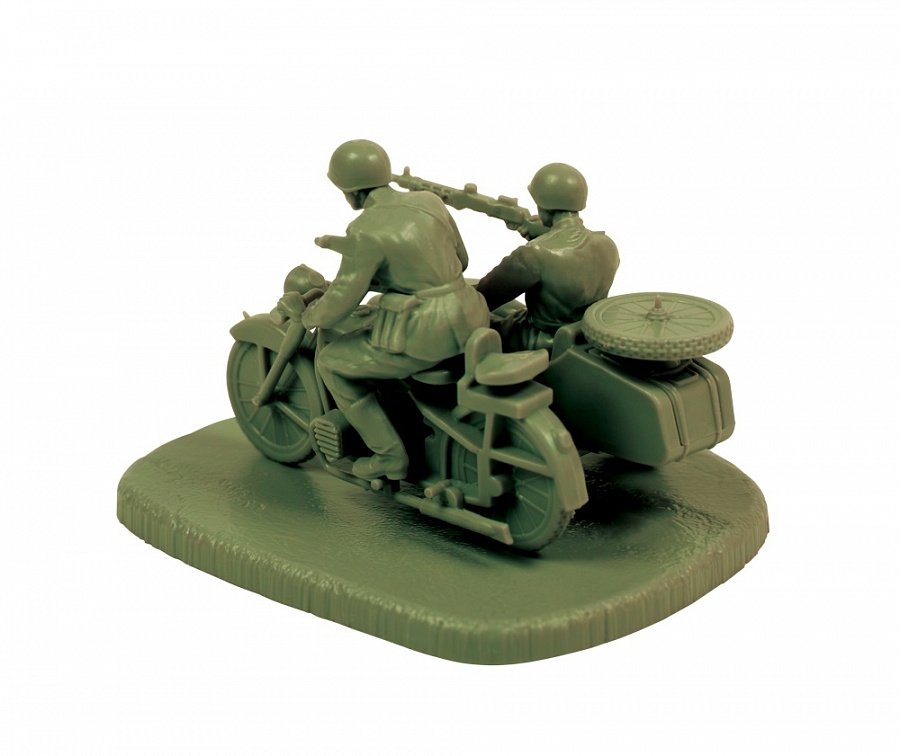 Zvezda 6277 Soviet Motorcycle M-72 with Sidecar and Crew – immagine 3