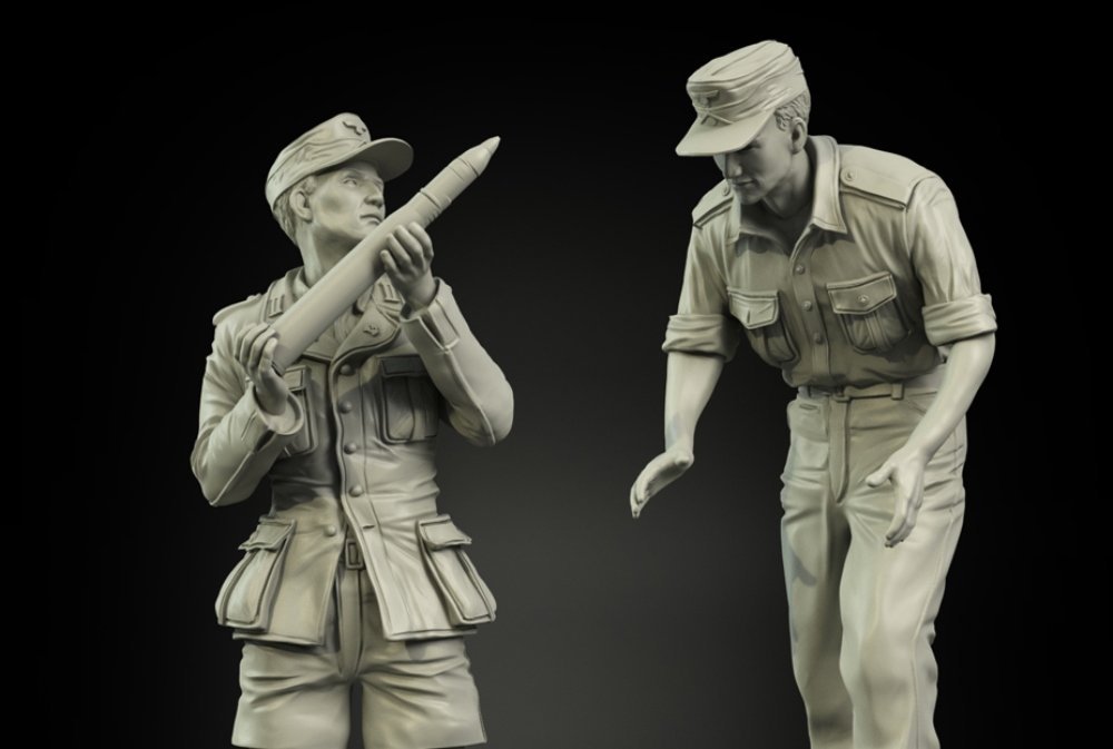 Panzer Art FI35-098 DAK tankers loading ammo set 1/35 – obrázek 2