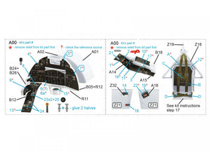 Quinta Studio QD24002 Hawker Typhoon (Car Door) 3D-Printed &amp;amp; colored Interior on decal paper (Airfix) 1/24 – Bild 12