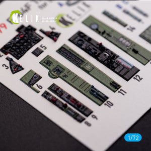 KELIK K72079 F-84F Thunderstreak interior 3D decals for Special Hobby kit 1/72 – zdjęcie 6