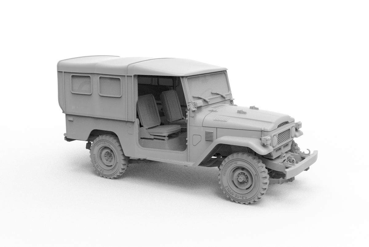 AK Interactive AK35004 FJ43 SUV WITH SOFT TOP IDF &amp;amp; LAF 1/35 – Bild 8