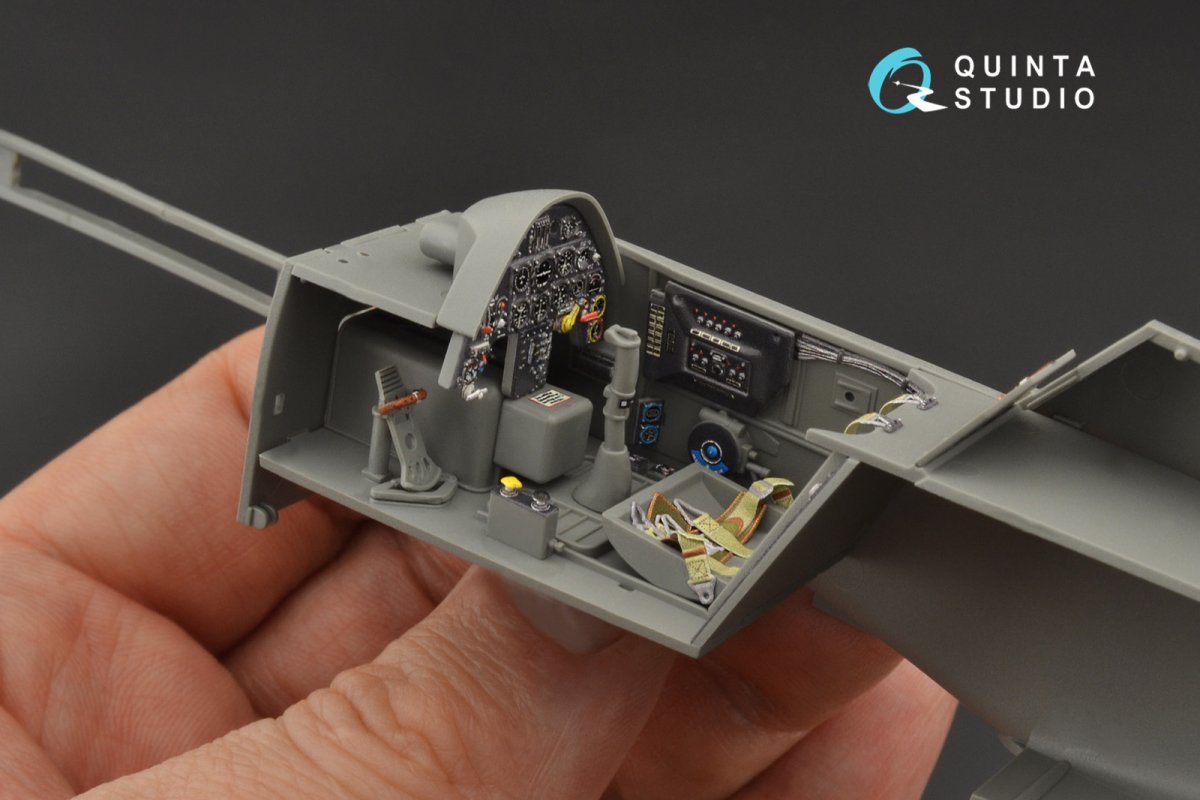 Quinta Studio QD35041 Bf 109G-6 3D-Printed &amp;amp; colored Interior on decal paper (for Border Model kit) 1/35 – Bild 3