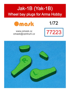 Omask 77223 Yak-1B (Yak-1B) wheel bay plugs (for Arma Hobby) 1/72
