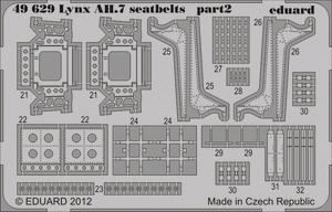 Eduard 49629 Lynx AH.7 seatbelts 1/48 (Airfix) – image 2