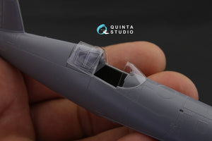 Quinta Studio QC72023 F4U-1 Corsair (Bird cage) vacuformed clear canopy (for Tamiya kit) 1/72 – image 2