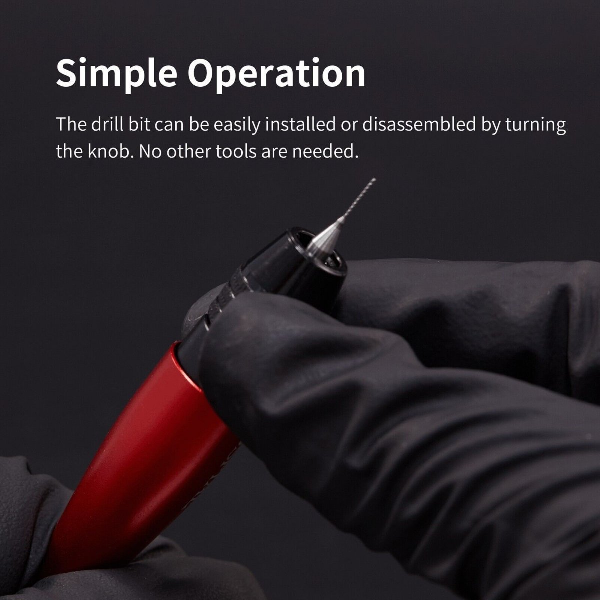DSPIAE AT-VHDS Aluminum Alloy Hand Drill 0.3-3.2mm / wiertarka z wiertłami – zdjęcie 6