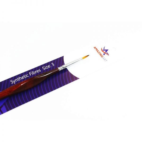 Amazing Art 13265 BRUSH TRIANGULAR SYNTHETIC HANDLE ROUND 3