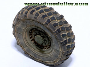 ET Model ER35-045 Modern US M1083 FMTV Standard Cargo Truck Weighted Road Wheels For TRUMPETER 1/35 – image 3