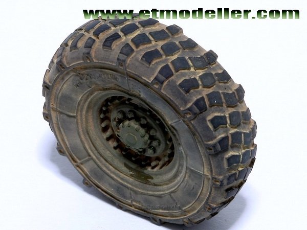 ET Model ER35-045 Modern US M1083 FMTV Standard Cargo Truck Weighted Road Wheels For TRUMPETER 1/35 – image 3