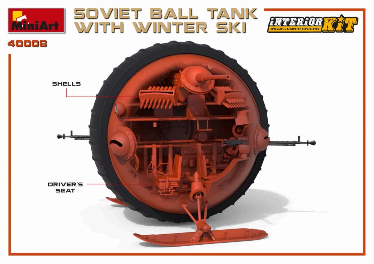 MiniArt 40008 SOVIET BALL TANK w/ WINTER SKI. INTERIOR KIT 1/35 – Bild 13