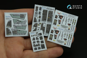 Quinta Studio QD48404 F-14B 3D-Printed &amp;amp; colored Interior on decal paper (GWH) 1/48 – Bild 7