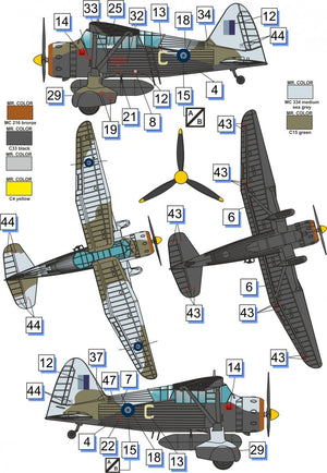 Dora Wings 72023 Westland Lysander Mk.III 1/72 – immagine 3