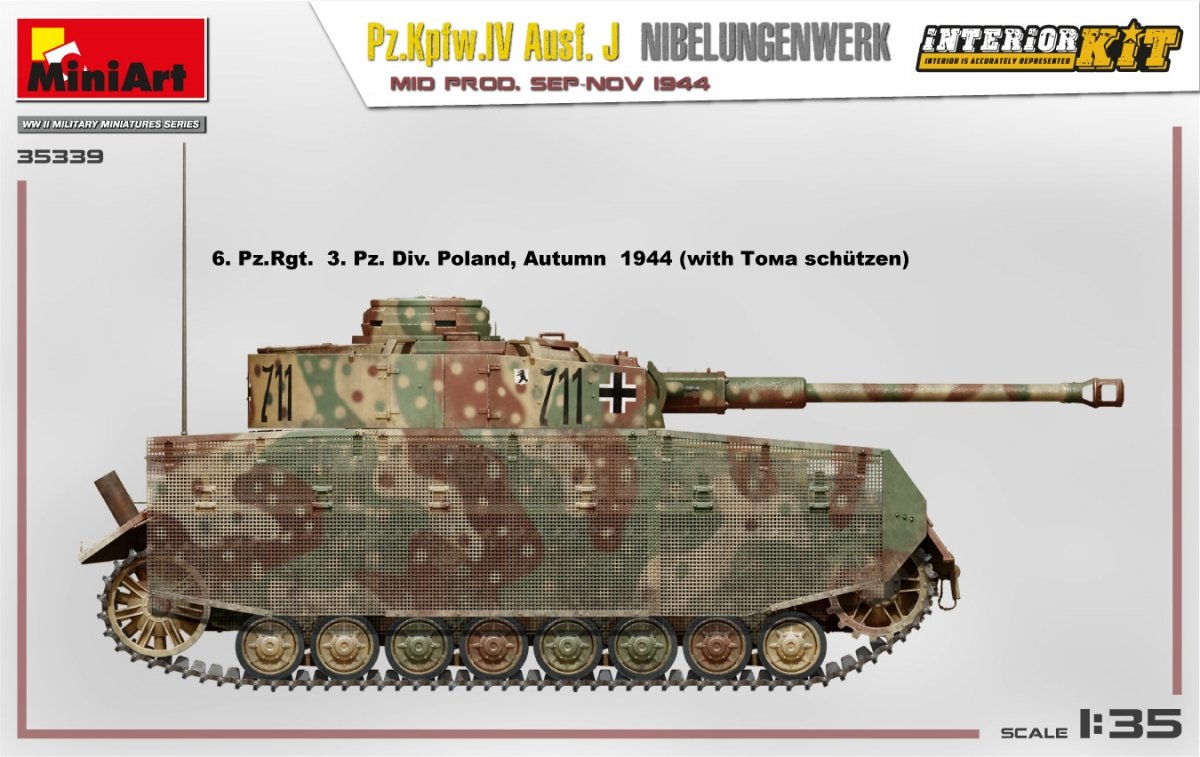 MiniArt 35339 Pz.Kpfw.IV Ausf. J Nibelungenwerk. MID PROD. SEP-NOV 1944 INTERIOR KIT 1/35 – image 6