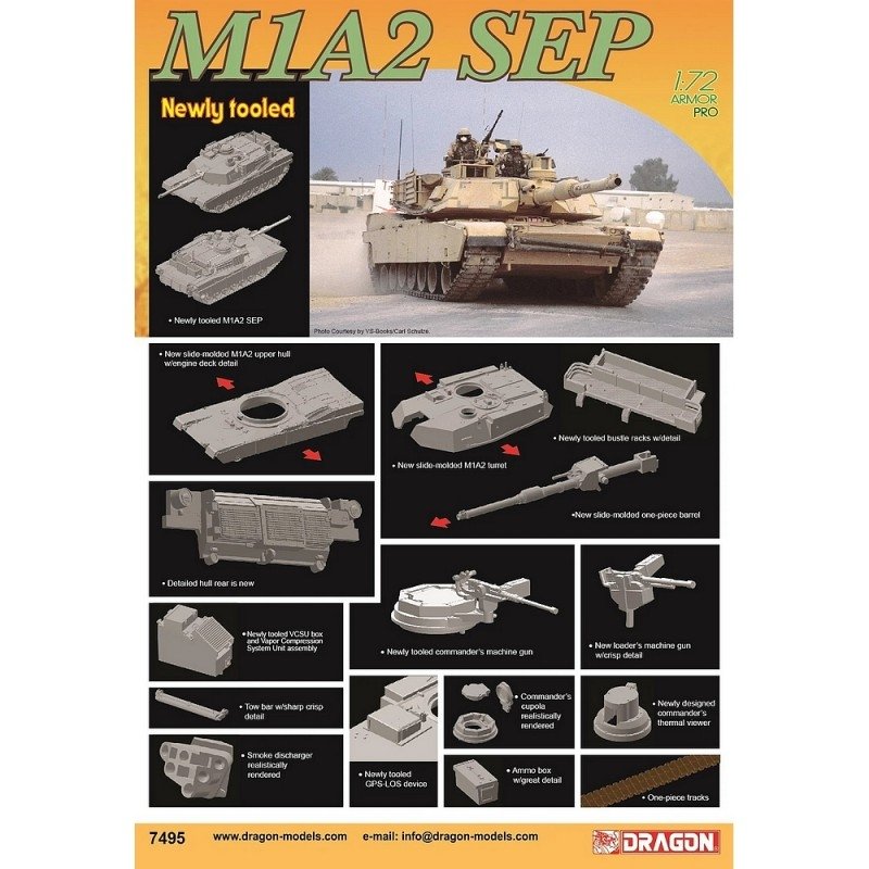 Dragon 7495 M1A2 SEP 1/72 – Bild 2