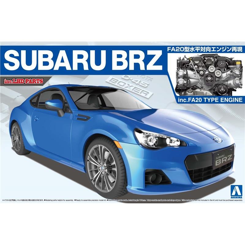 Aoshima 00761 SUBARU BRZ &amp;#39;12 w/Full Engine Detail 1/24