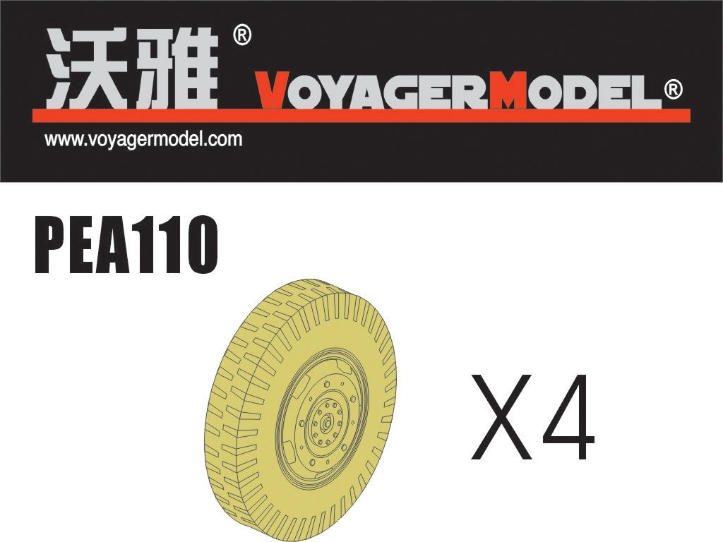 Voyager Model PEA110 Road Wheels for Sd.Kfz.234 Pattern 1 (For DRAGON) 1/35