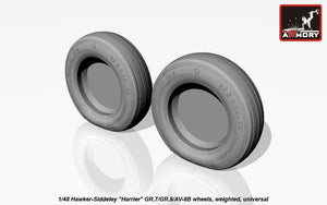Armory Models AW48405 Hawker-Siddeley Harrier GR.7/GR.9/AV-8B wheels w/ weighted tires 1/48 – Bild 7