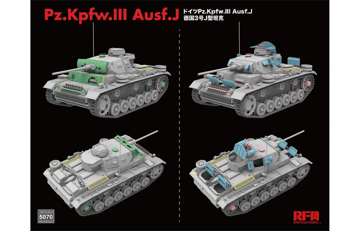 Rye Field Model 5070 Pz.Kpfw.III Ausf.J 1/35 – Bild 4