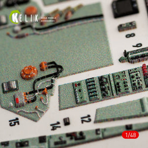 KELIK K48051 SU-27 FLANKER INTERIOR 3D DECALS FOR GWH KIT 1/48 – image 4
