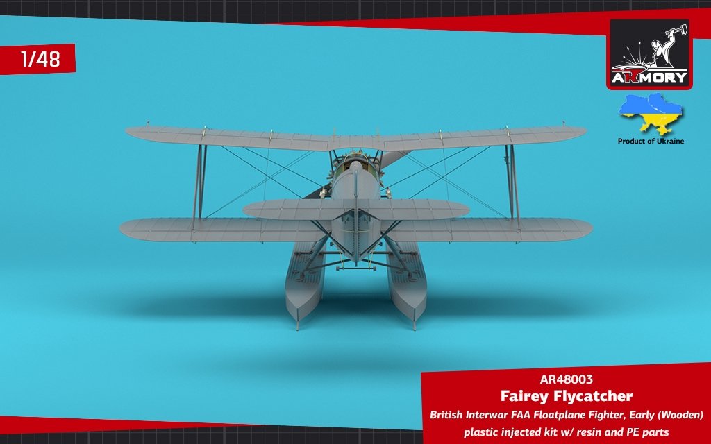 Armory Models 48003 Fairey Flycatcher British FAA Inter-War Floatplane Fighter, on Wooden Floats 1/48 – image 10